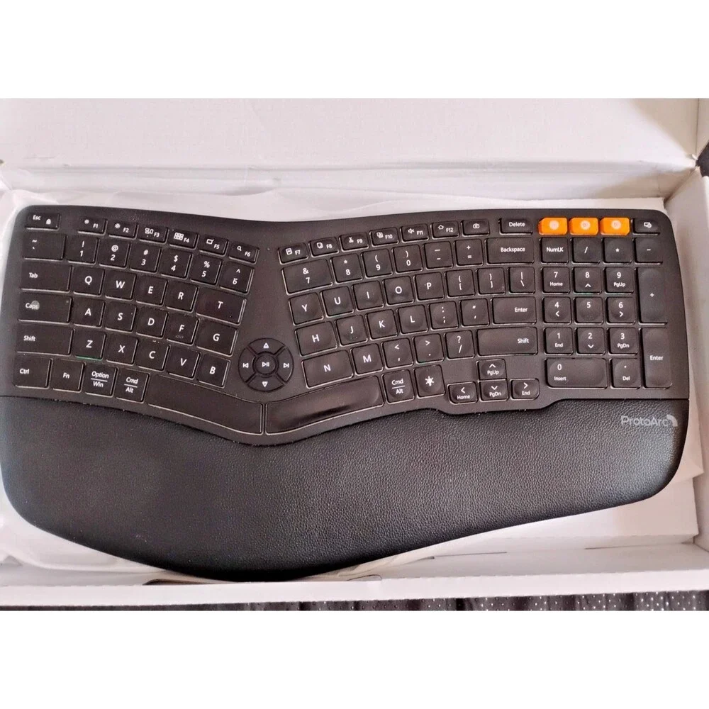 Backlit Wireless Ergonom.....able Windows/Mac/Android X003ECYPT9 Open Box